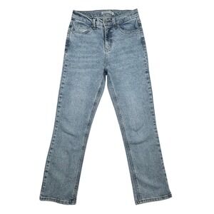 Witty Fox Straight Leg High Rise Jeans Womens 1 / 26‎ Acid Wash Light Blue